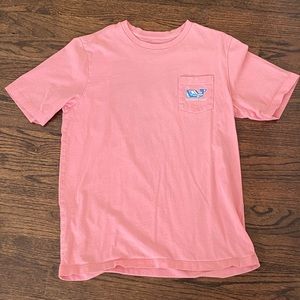 Vineyard Vines sailing whale 🐳 Pink T-shirt Boys Medium (12-14)